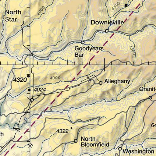 FAA VFR chart of Brush Creek, CA