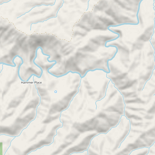 OpenStreetMap map of Brush Creek, CA