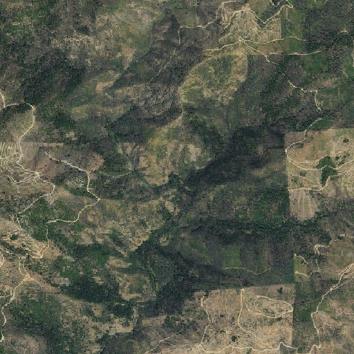 Aerial imagery of Brush Gulch, CA