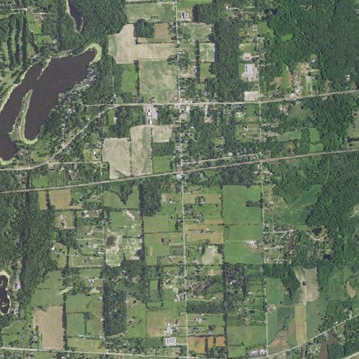 Aerial imagery of Elba Station, MI
