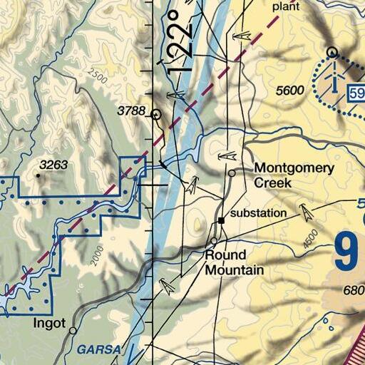 FAA VFR chart of Brush Patch, CA
