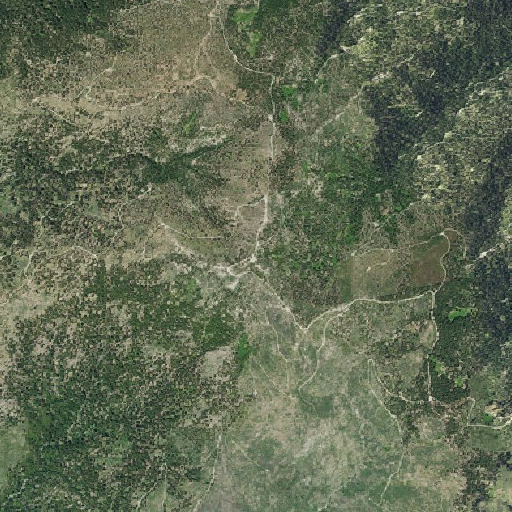 Aerial imagery of Brushy Mountain, CA