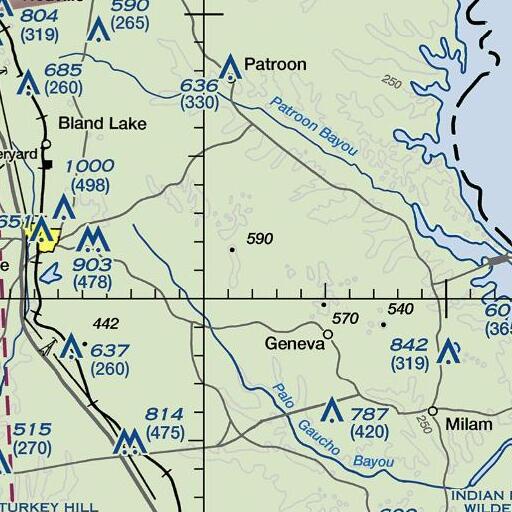 FAA VFR chart of Apostolic Cemetery, TX