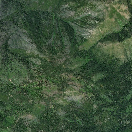 Aerial imagery of Brushy Mountain, CA