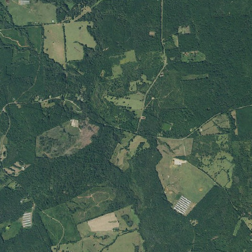 Aerial imagery of Hankla Cemetery, TX