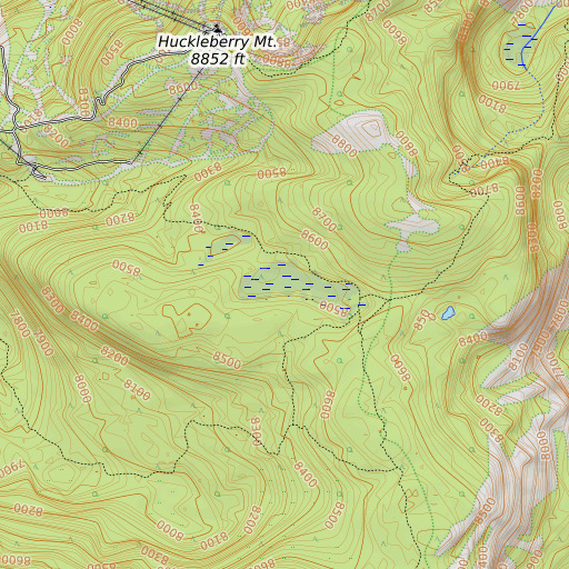 OpenTopoMap map of Bryan Meadow, CA