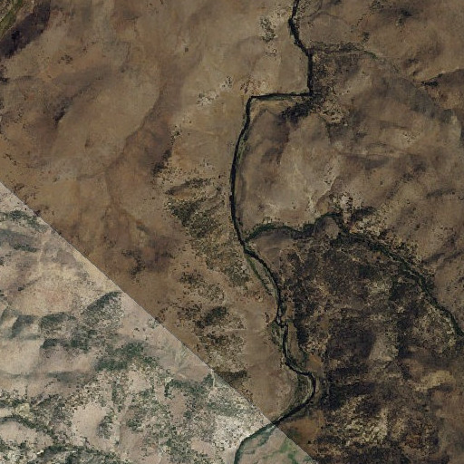 Aerial imagery of Bryant Creek, CA