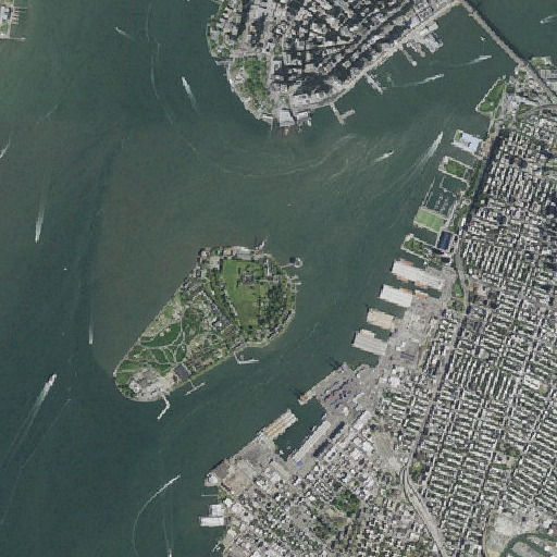 Aerial imagery of Pershing Hall, NY