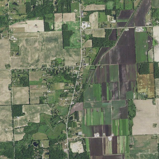 Aerial imagery of Lapeer County Library, MI
