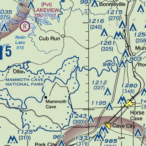 FAA VFR chart of Piney Creek, KY