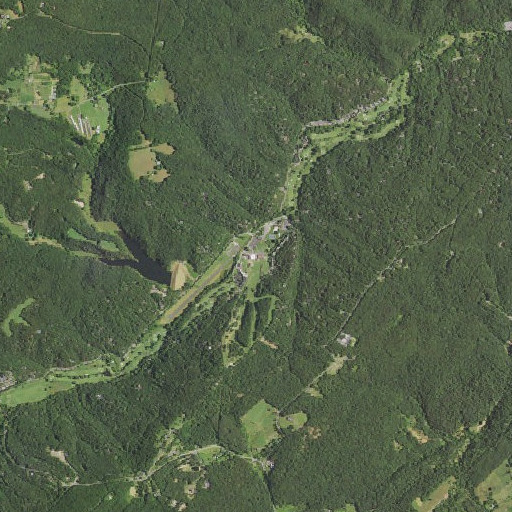Aerial imagery of Bryce Resort, VA