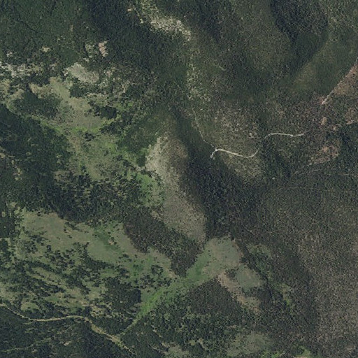 Aerial imagery of Buck Mountain, CA