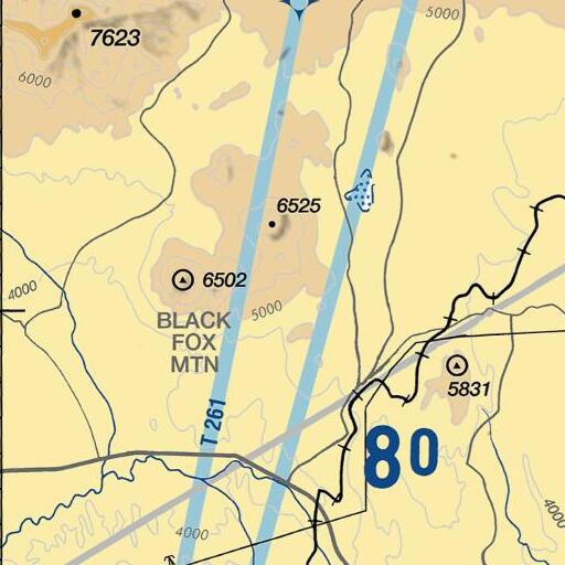 FAA VFR chart of Buck Mountain Spring, CA