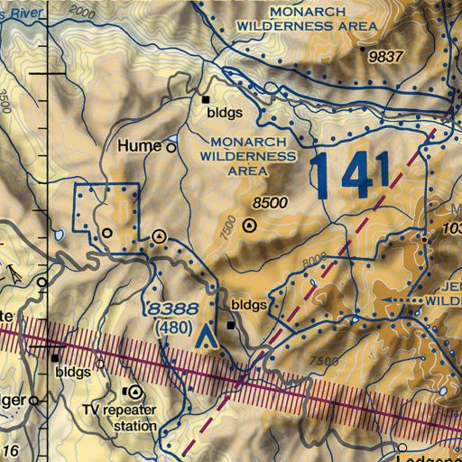 FAA VFR chart of Buck Rock, CA