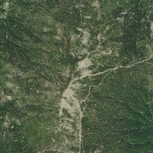 Aerial imagery of Buck Rock, CA