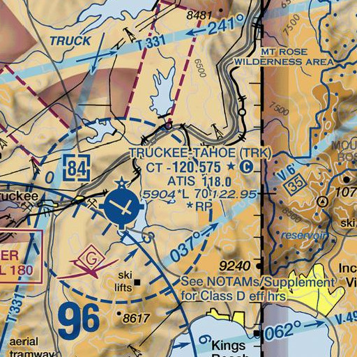 FAA VFR chart of Buck Spring, CA