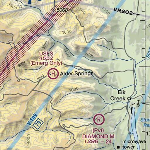 FAA VFR chart of Buck Spring, CA