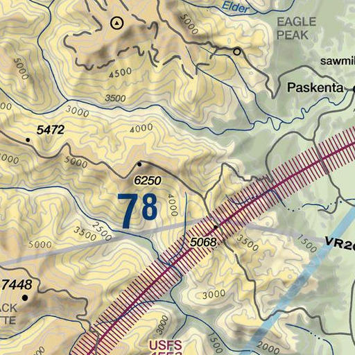 FAA VFR chart of Buck Spring, CA
