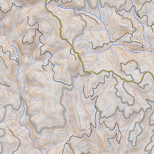 OpenTopoMap map of Buck Spring, CA