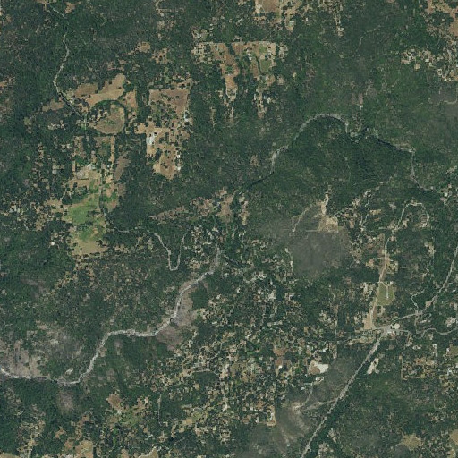 Aerial imagery of Bucks Bar, CA