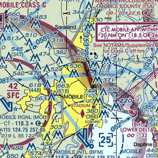 FAA VFR chart of Morelight Tabernacle, AL