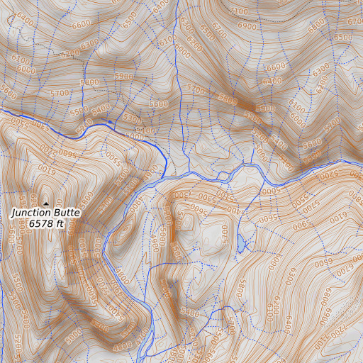 OpenTopoMap map of Cargyle Creek, CA
