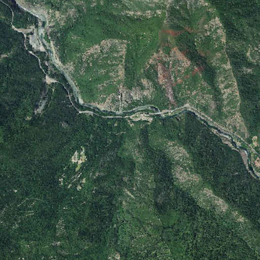 Aerial imagery of Cedar Flat, CA