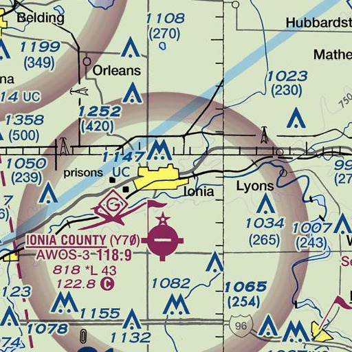 FAA VFR chart of Harper Park, MI