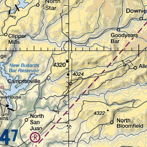 FAA VFR chart of Chalk Flat, CA