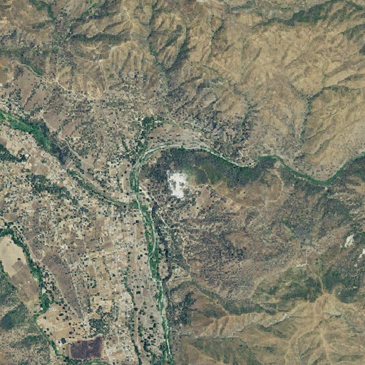 Aerial imagery of Chalk Mountain, CA