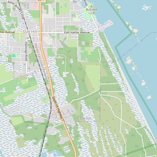 OpenStreetMap map of Sinners Cemetery, FL