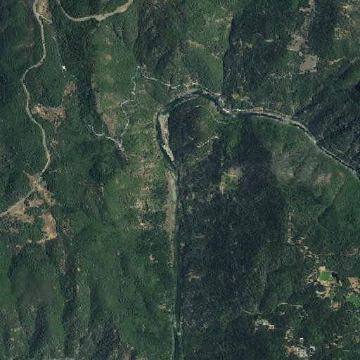 Aerial imagery of Cherokee Bar, CA