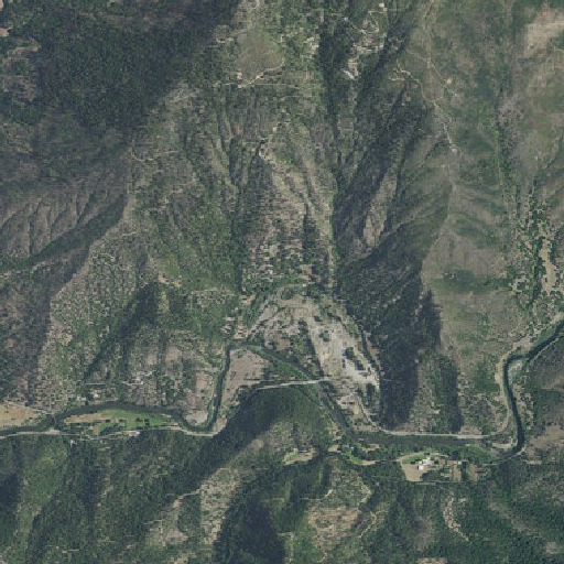 Aerial imagery of Cherry Flat, CA