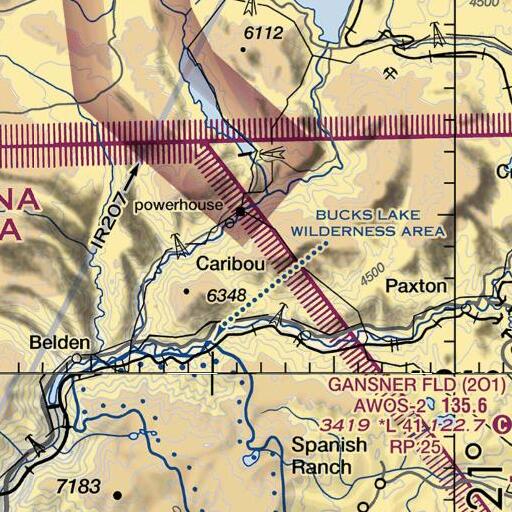 FAA VFR chart of Cherry Hill, CA