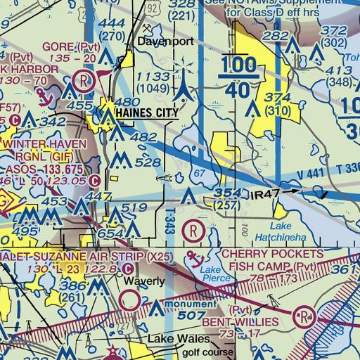 FAA VFR chart of Grenelefe Census Designated Place, FL