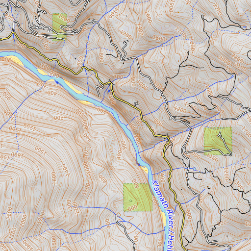 OpenTopoMap map of Chqui Creek, CA