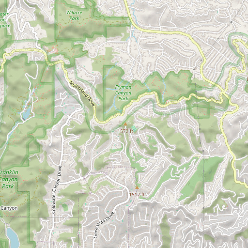 OpenStreetMap map of Briarcrest Peak, CA