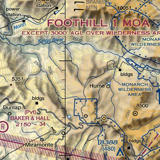 FAA VFR chart of Converse Basin, CA