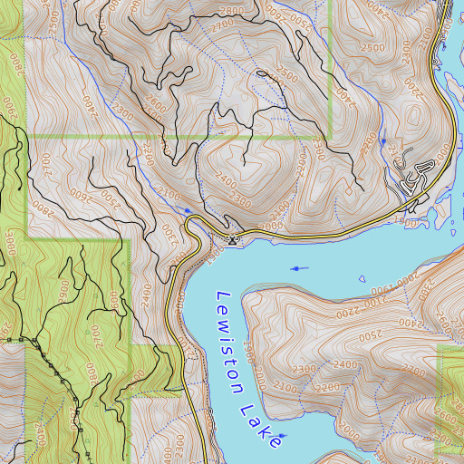 OpenTopoMap map of Cooper Gulch, CA
