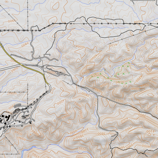 OpenTopoMap map of Bachman Wash, AZ