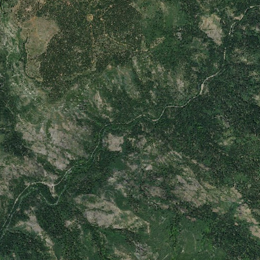 Aerial imagery of Cub Creek, CA