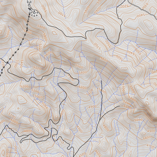 OpenTopoMap map of Dale Spring, CA