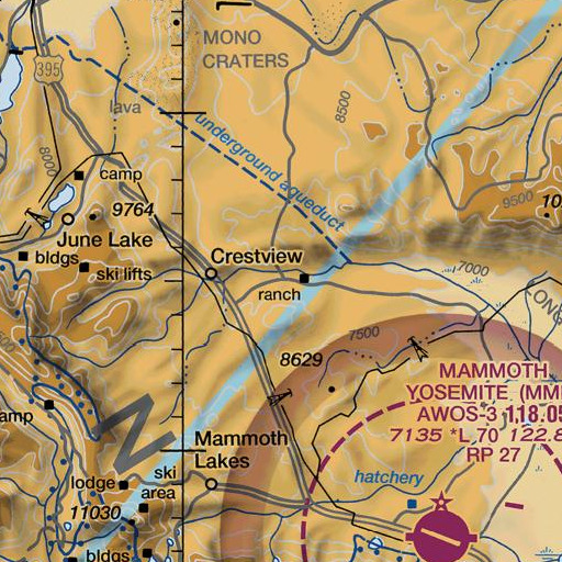 FAA VFR chart of Deadman Creek, CA