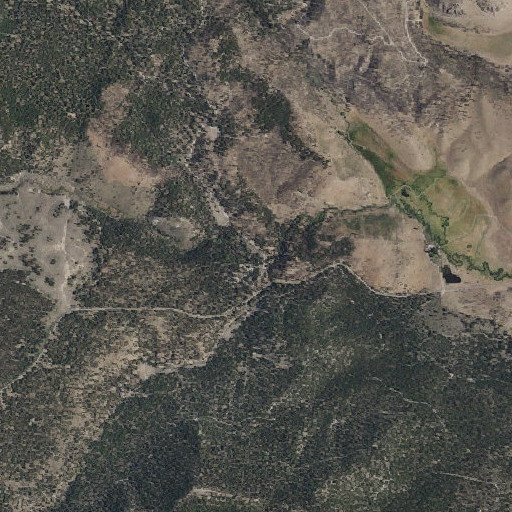 Aerial imagery of Deadman Creek, CA
