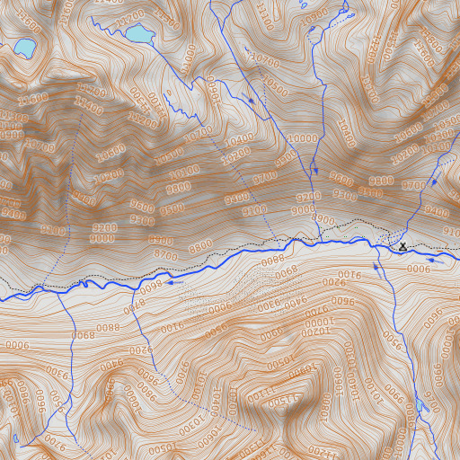 OpenTopoMap map of Deer Meadow, CA