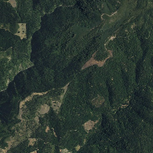 Aerial imagery of Devils Gap, CA