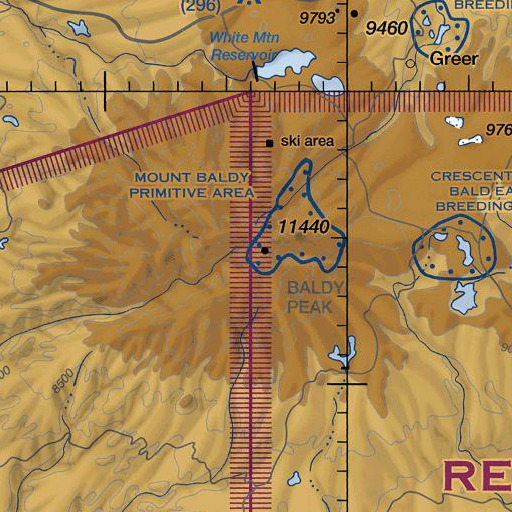 FAA VFR chart of Mount Baldy, AZ