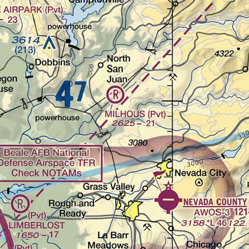 FAA VFR chart of Devils Slide, CA