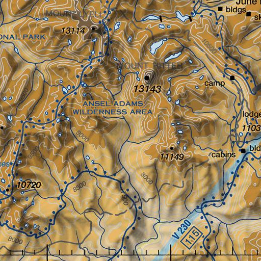FAA VFR chart of Dike Creek, CA