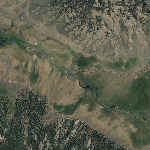 Aerial imagery of Dixie Creek, CA